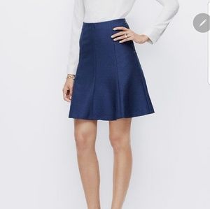 NEW Ann Taylor blue flippy skirt
